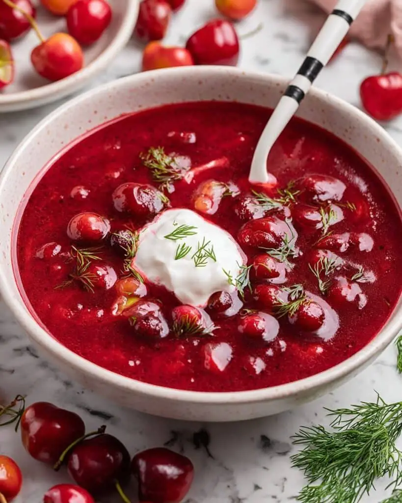 Hungarian Cold Cherry Soup Recipe