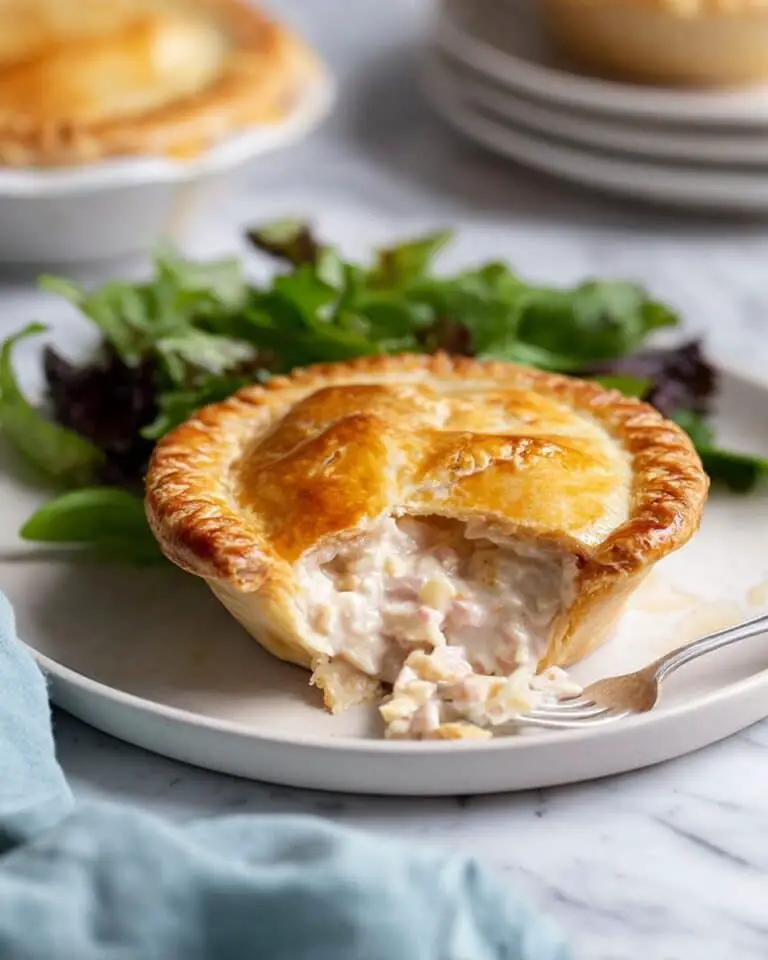 Creamy Chicken Pie with Puff Pastry Recipe