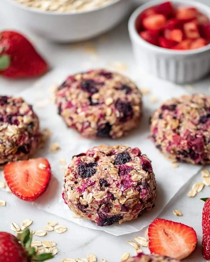 Healthy Raspberry Oatmeal Cookies Recipe