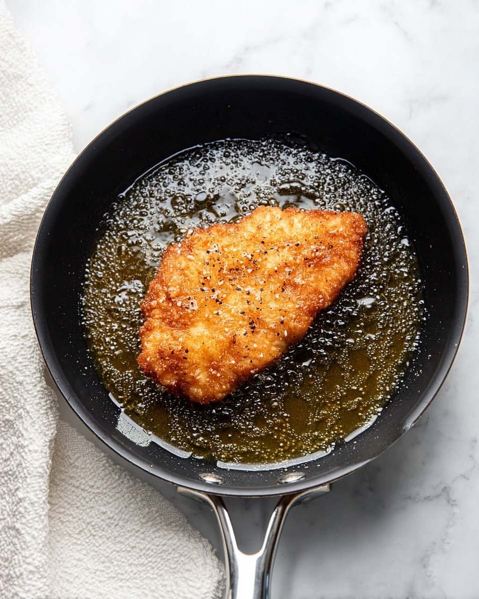 A fried chicken sandwich with three visible layers is shown close up. The bottom layer is a soft, light beige bun holding a pile of shredded light green lettuce. Above the lettuce is a thick, crispy fried chicken piece with a brown textured crust. The top layer is a smooth, golden brown bun with a white spread of sauce just under it. The sandwich sits on brown parchment paper with some scattered lettuce and pickle slices nearby. In the blurred background, there are two more sandwiches on a white marbled surface. Photo taken with an iphone --ar 4:5 --v 7