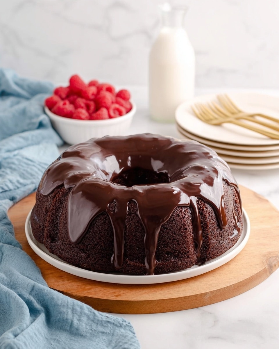 Decadent Chocolate Bundt Cake with Rich Ganache