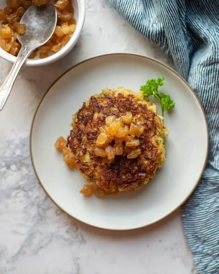 Eggless Potato Latkes with Applesauce Recipe