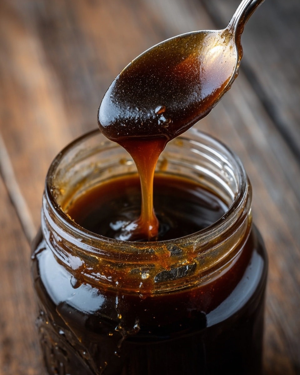 A thick square piece of dark brown cake with a rich, moist texture fills the white plate. On top, there is a large scoop of white ice cream with small black specks, melting slightly and covered in a shiny caramel sauce that flows down the sides of the cake. The bottom of the cake rests on a white marbled surface, with cinnamon sticks and star anise placed nearby. In the dark background, warm yellow bokeh lights add a cozy feel. photo taken with an iphone --ar 4:5 --v 7