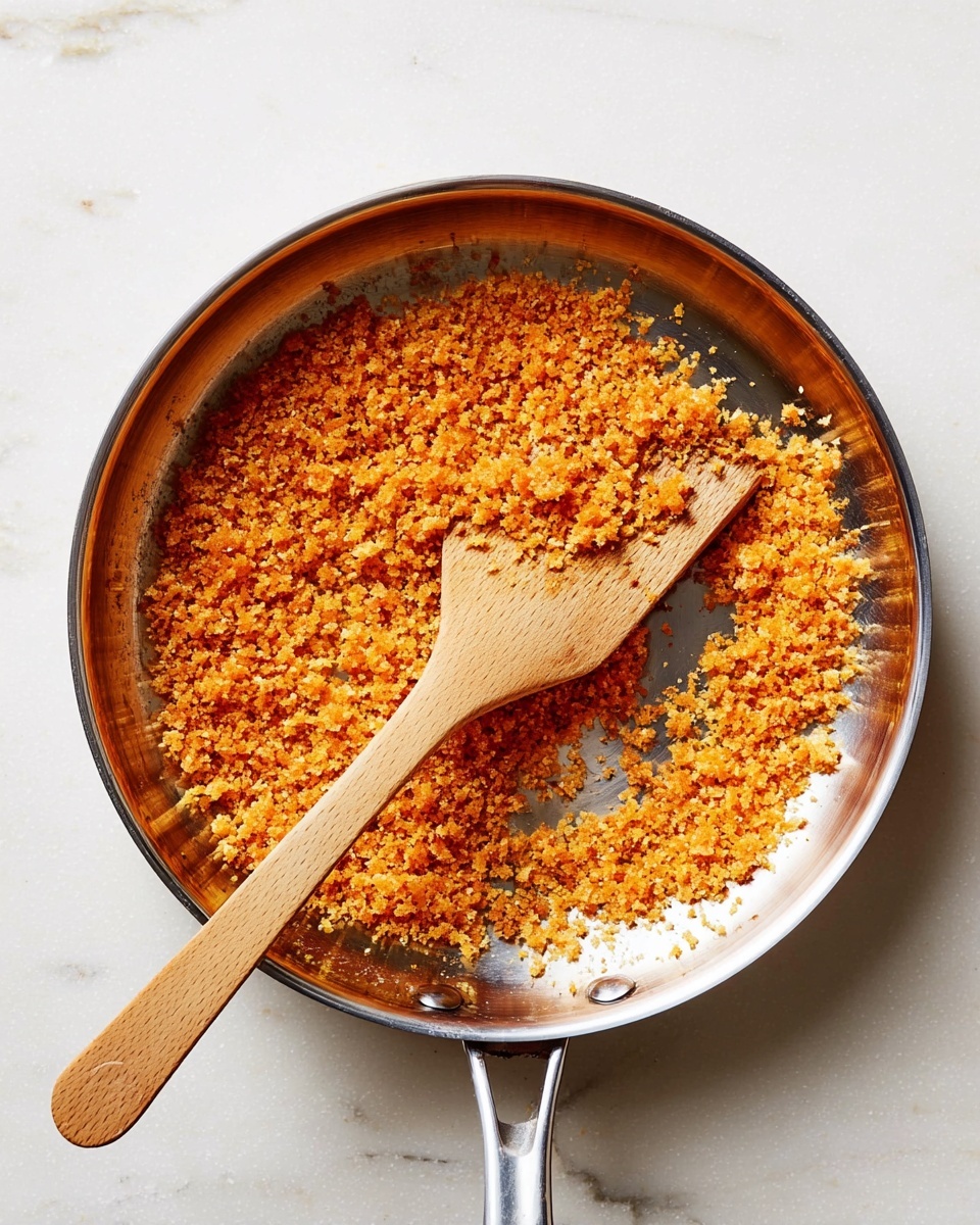 A white plate on a white marbled surface holds a fresh layered salad. The base layer is made of large, bright green romaine lettuce leaves, spread evenly across the plate. On top of the lettuce, light beige creamy dressing is drizzled in small patches, adding smooth texture. Sprinkled over the salad are fine white grated cheese and small orange toasted crumbs, giving the dish color contrast and a slightly crunchy look. The salad has a light and fresh appearance with scattered black pepper dots enhancing its detail. photo taken with an iphone --ar 4:5 --v 7