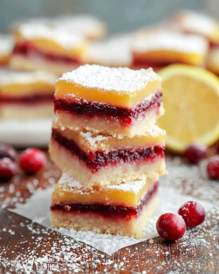 Cranberry Lemon Bars Recipe