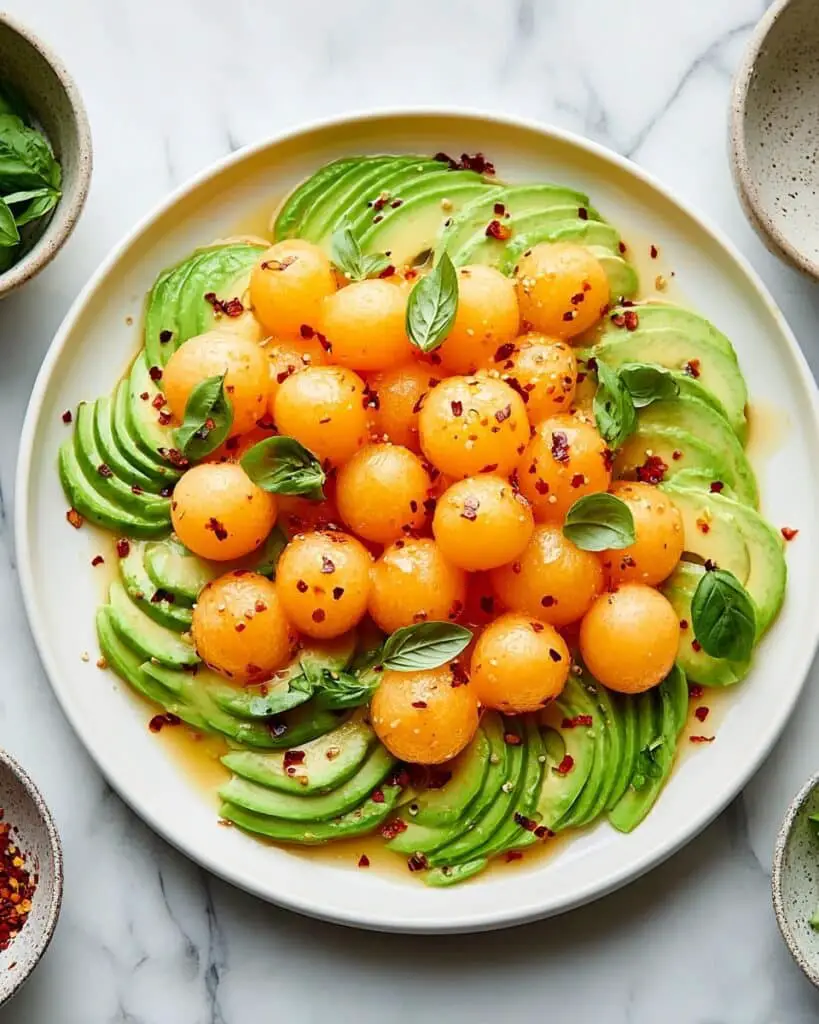 Avocado and Melon Salad with Basil and Aleppo Pepper Recipe