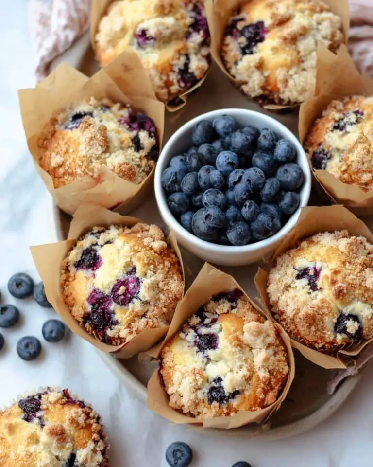Blueberry Gluten-Free Muffins with Streusel Topping Recipe