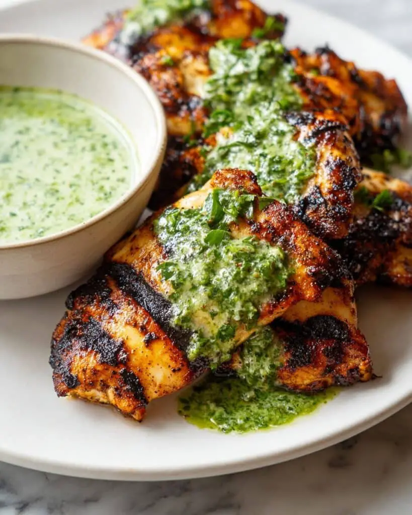 Peruvian Chicken with Green Sauce Recipe