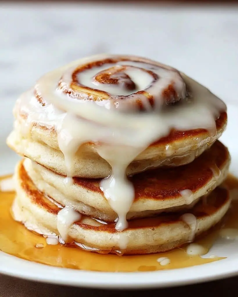 Easy Cinnamon Roll Pancakes Recipe