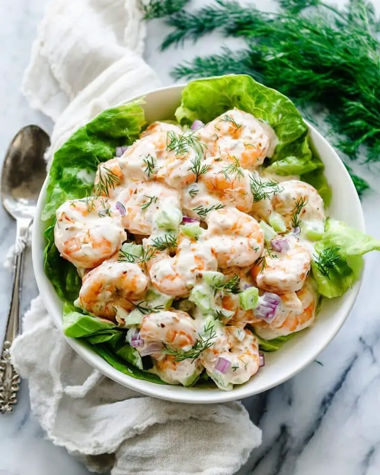 Creamy Lemon Dill Shrimp Salad Recipe