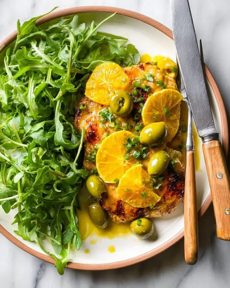 Herb Roasted Chicken with Warm Olives and Citrus Recipe