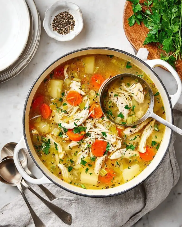 Hearty Chicken Vegetable Soup with Fresh Herbs Recipe