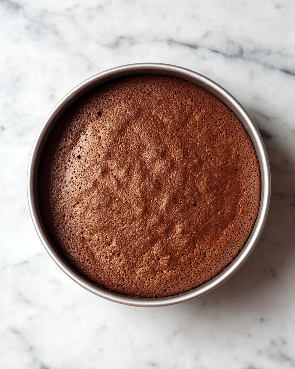 The image shows a large silver mixing bowl filled with light brown, frothy whipped mixture. A metal whisk attachment rests inside the bowl, covered in the same creamy mixture. In the upper left corner, there is a small white bowl containing some brown powder with two gold measuring spoons resting on it. The whole scene is set against a white marbled surface. photo taken with an iphone --ar 4:5 --v 7