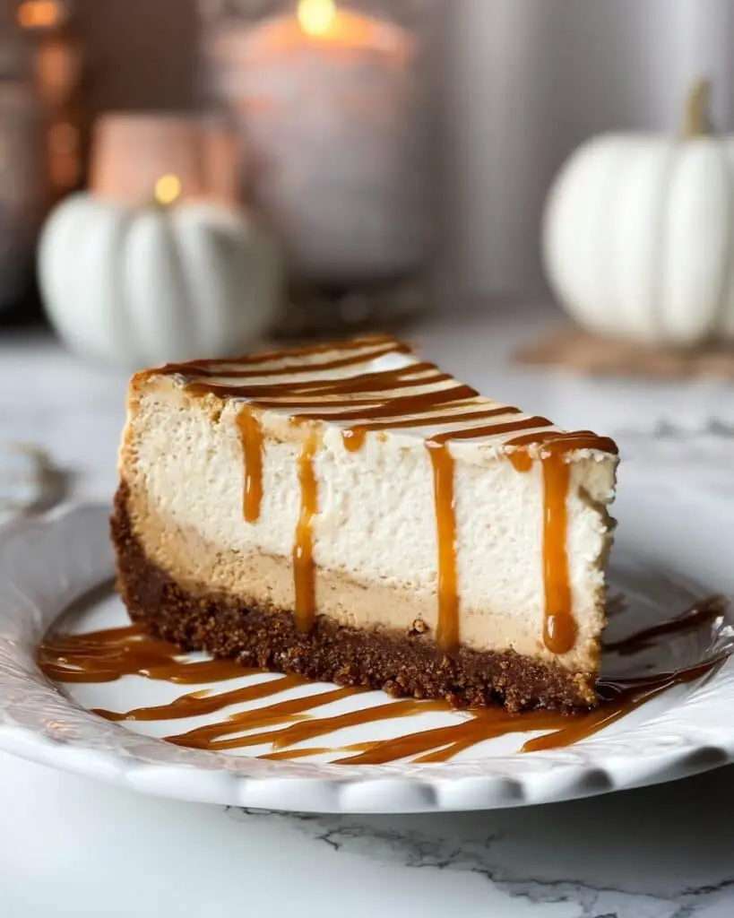 Caramel Macchiato Cheesecake with Salted Caramel Recipe