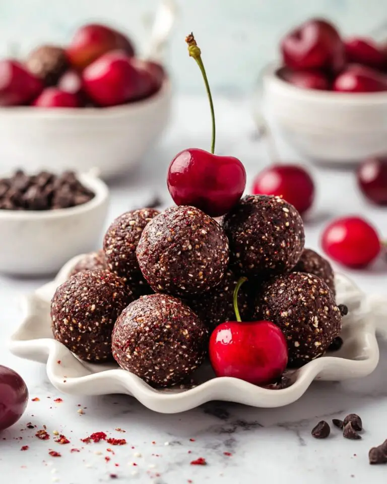 Chocolate Cherry Bliss Balls Recipe