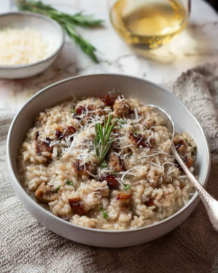 Creamy Sausage and Radicchio Risotto Recipe