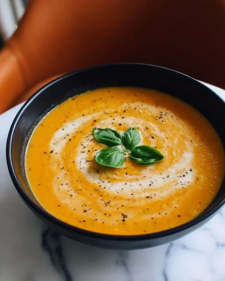 Easy Creamy Roasted Veggie Soup Recipe
