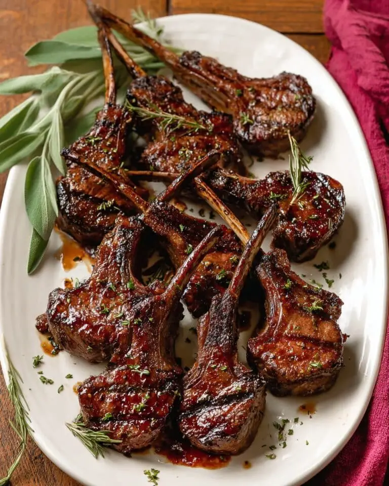 Fancy Pomegranate Lamb Chops Recipe