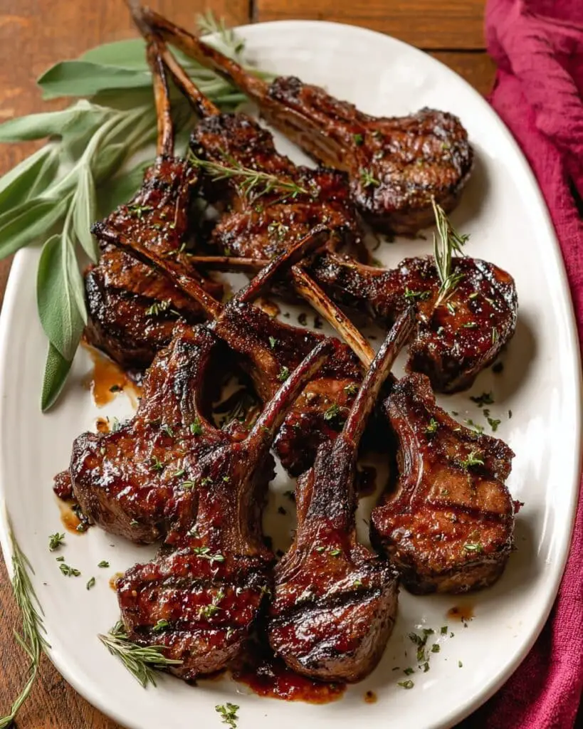 Fancy Pomegranate Lamb Chops Recipe