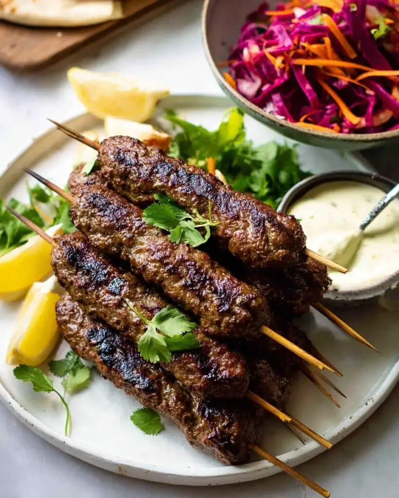Lamb Koftas with Yogurt Dressing Recipe