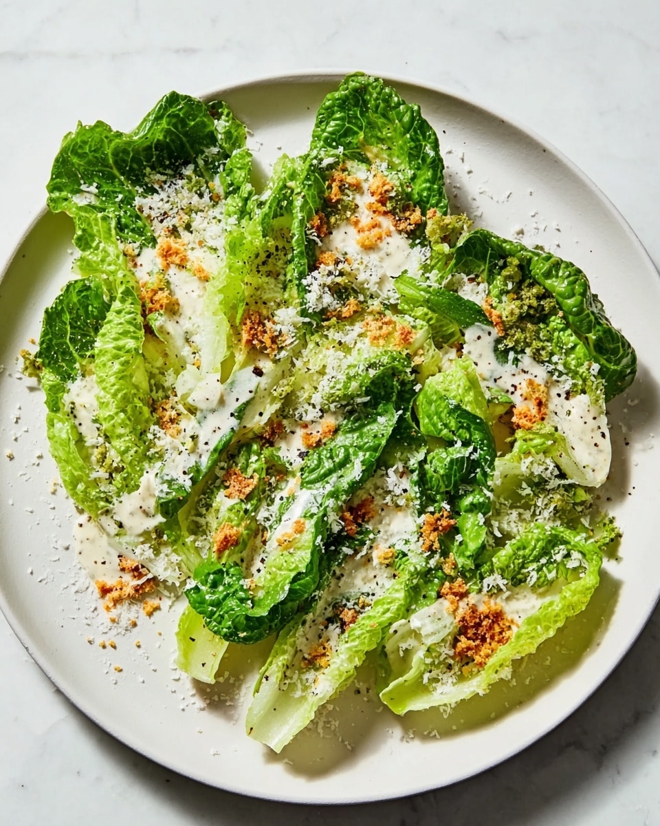 Classic Caesar Salad with Anchovy-Infused Dressing Recipe