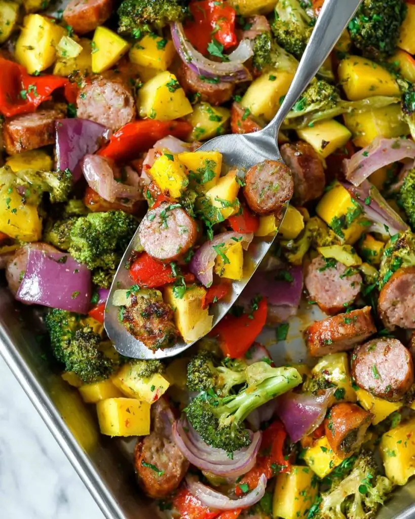 Sheet Pan Sausage and Vegetables Recipe