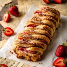 Strawberry Cream Cheese Puff Pastry Braid Recipe