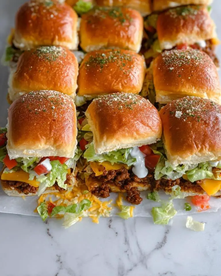 Easy Taco Sliders on Hawaiian Rolls Recipe