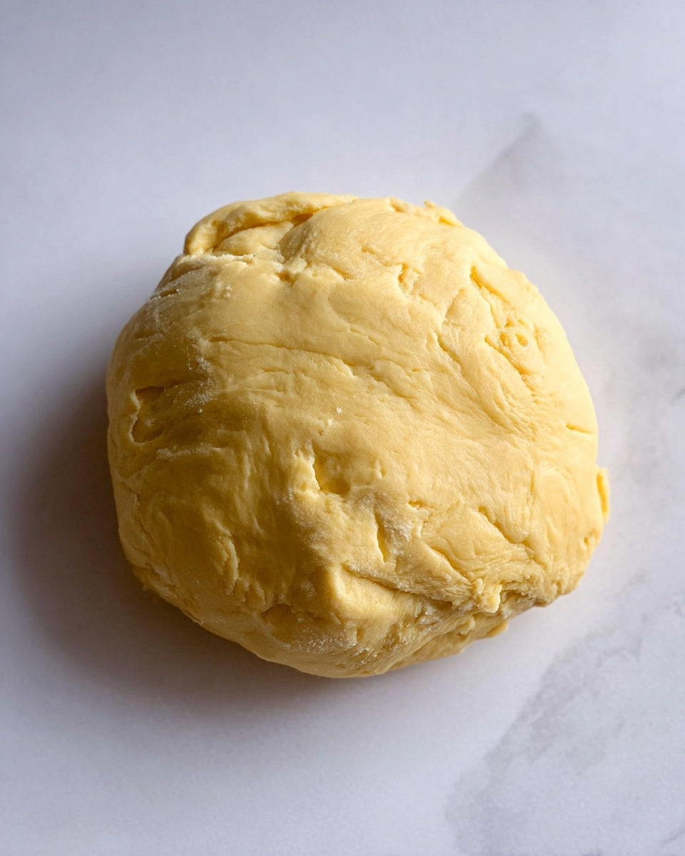 The image shows many small tarts with a fluted round crust that is golden brown and firm. Each tart has one even layer of smooth, pale yellow filling that looks creamy and slightly shiny. The tarts are arranged spread out on a white marbled surface, with no other objects around them. The filling touches the edges of the crust, and the top is mostly flat with tiny bubbles visible. photo taken with an iphone --ar 4:5 --v 7