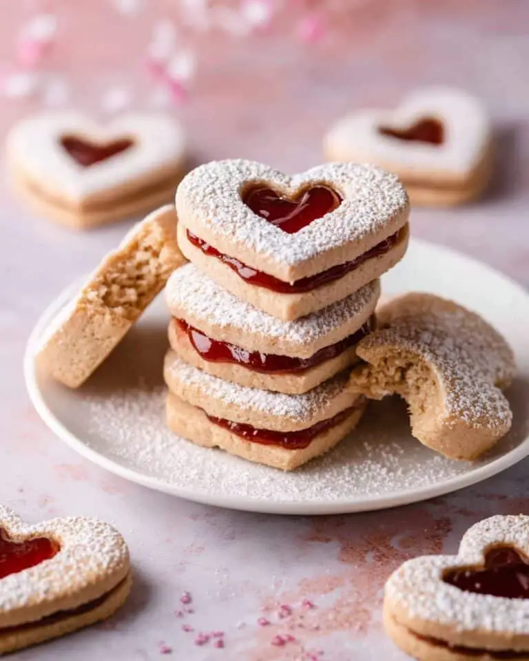 Heart Cookies with Strawberry Jam Recipe