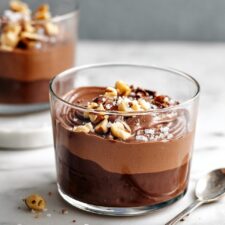 Creamy Chocolate Avocado Pudding with Hazelnuts and Sea Salt Recipe