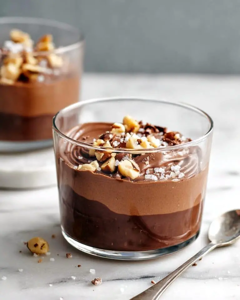 Creamy Chocolate Avocado Pudding with Hazelnuts and Sea Salt Recipe