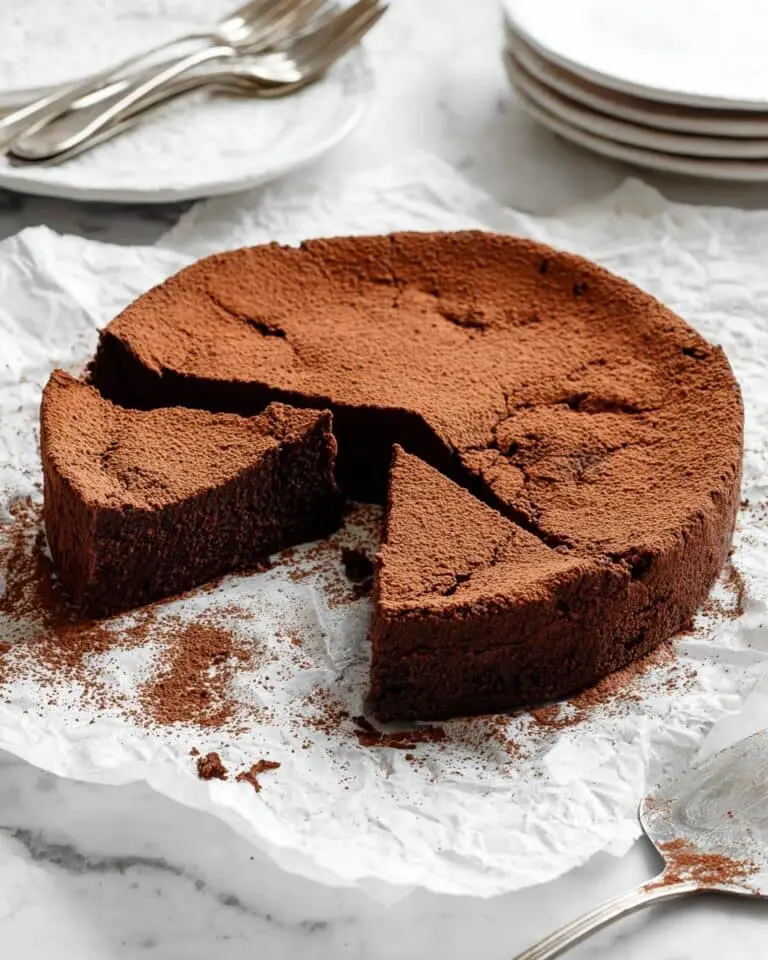 Decadent Flourless Chocolate Cake with Espresso Recipe