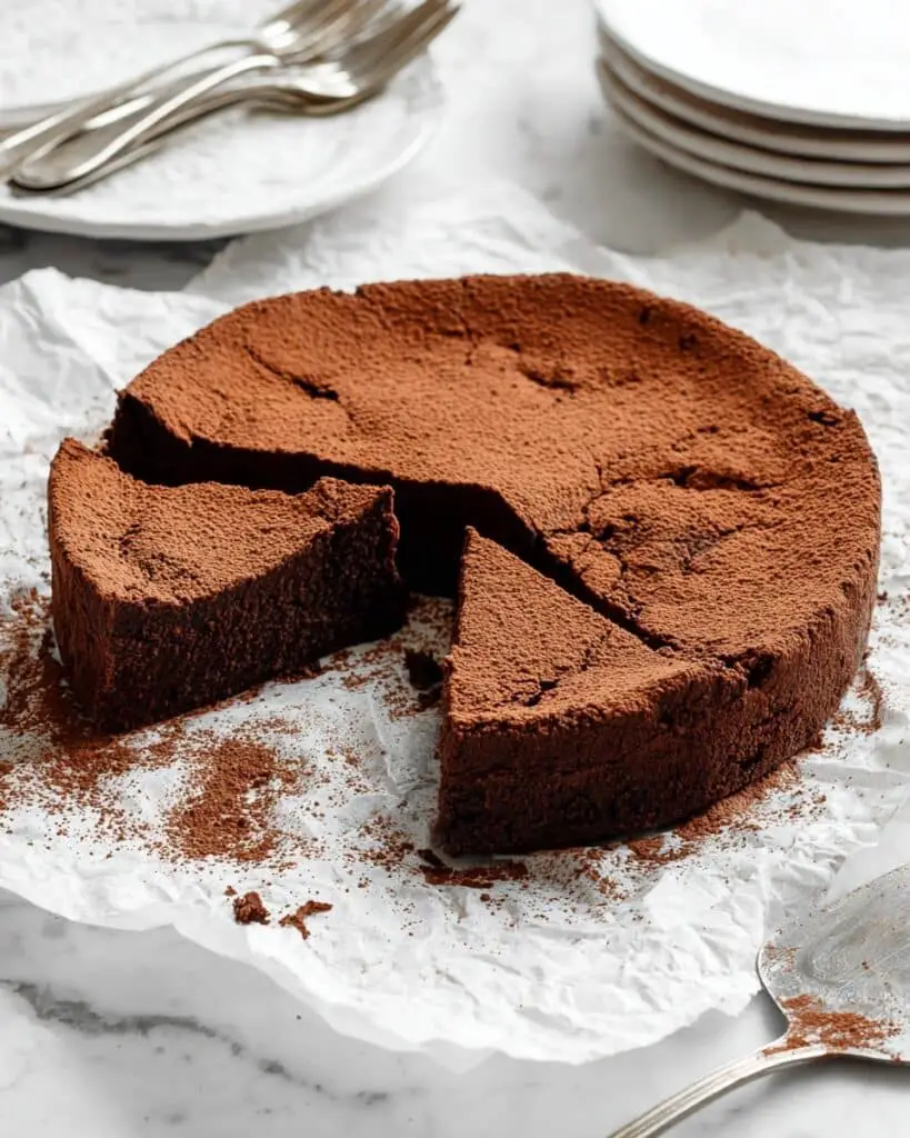 Decadent Flourless Chocolate Cake with Espresso Recipe