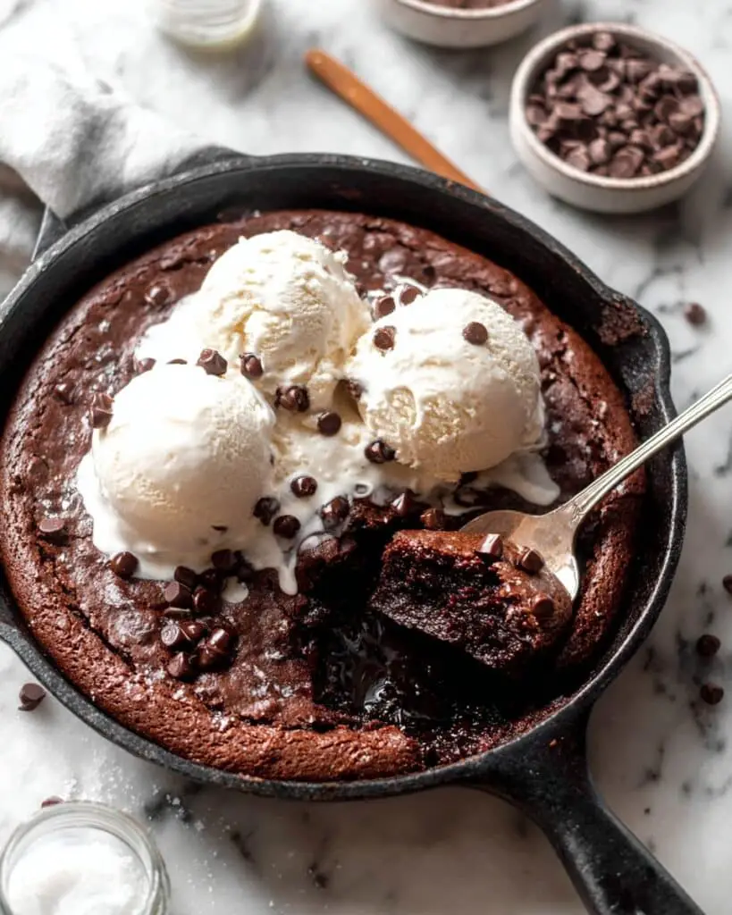 Gluten Free Skillet Brownie Recipe