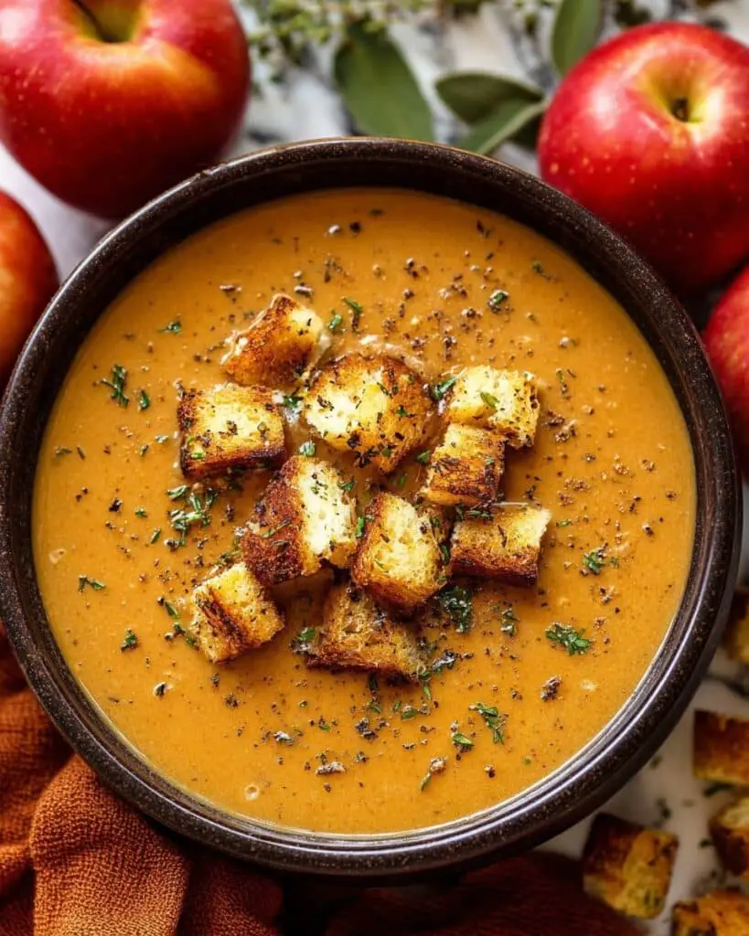 Creamy Roasted Apple Pumpkin Soup Recipe