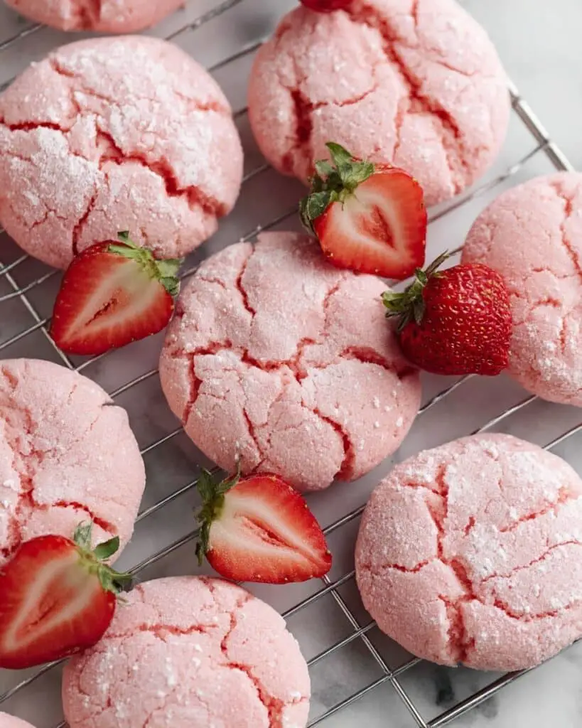 Strawberry Cake Mix Cookies Recipe