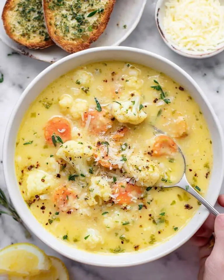 Creamy Cauliflower Carrot Soup Recipe