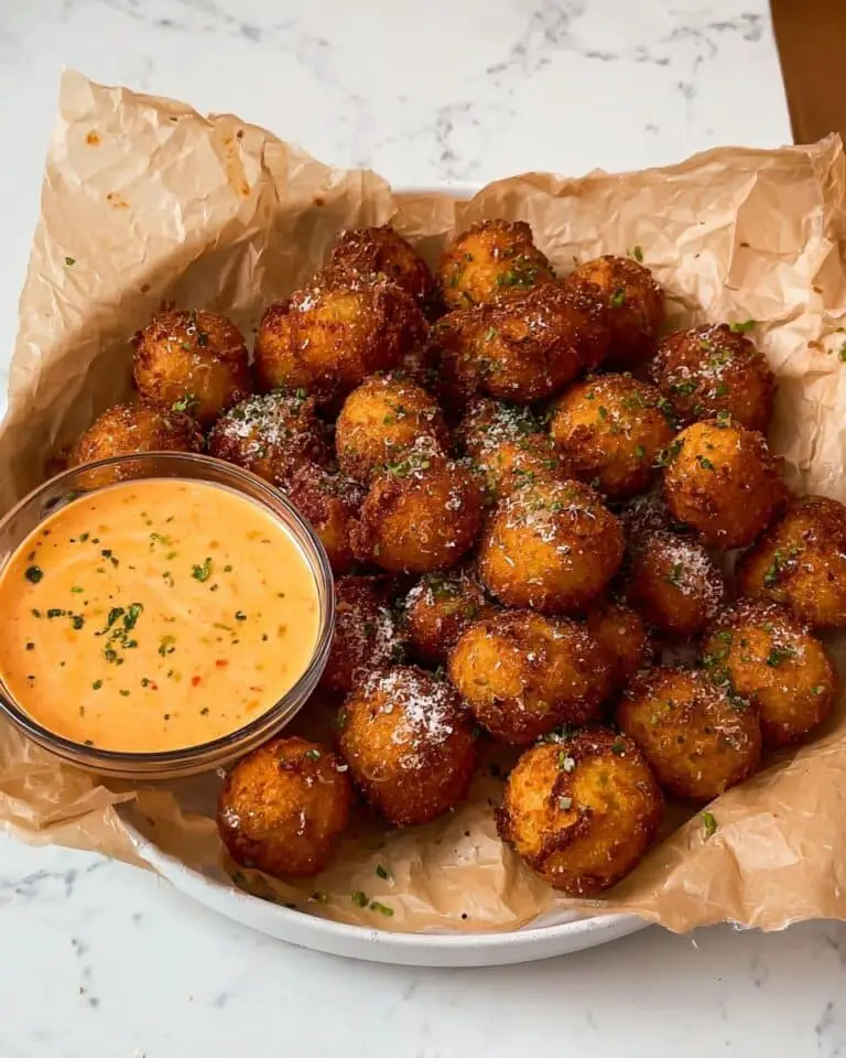 Crispy Potato Balls with Spicy Sriracha Mayo Recipe