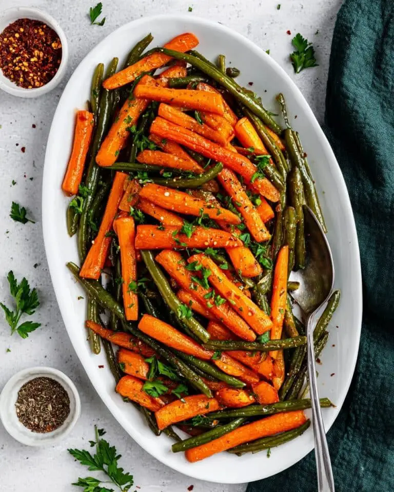 Roasted Green Beans and Carrots Recipe