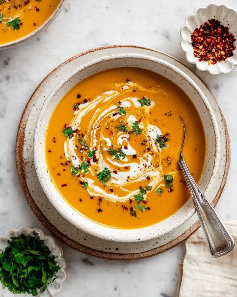 Creamy Roasted Root Vegetable Soup Recipe