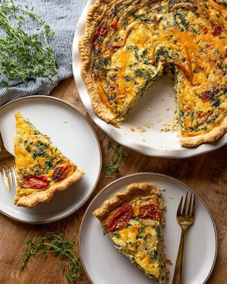 Best Veggie Parmesan Quiche Recipe