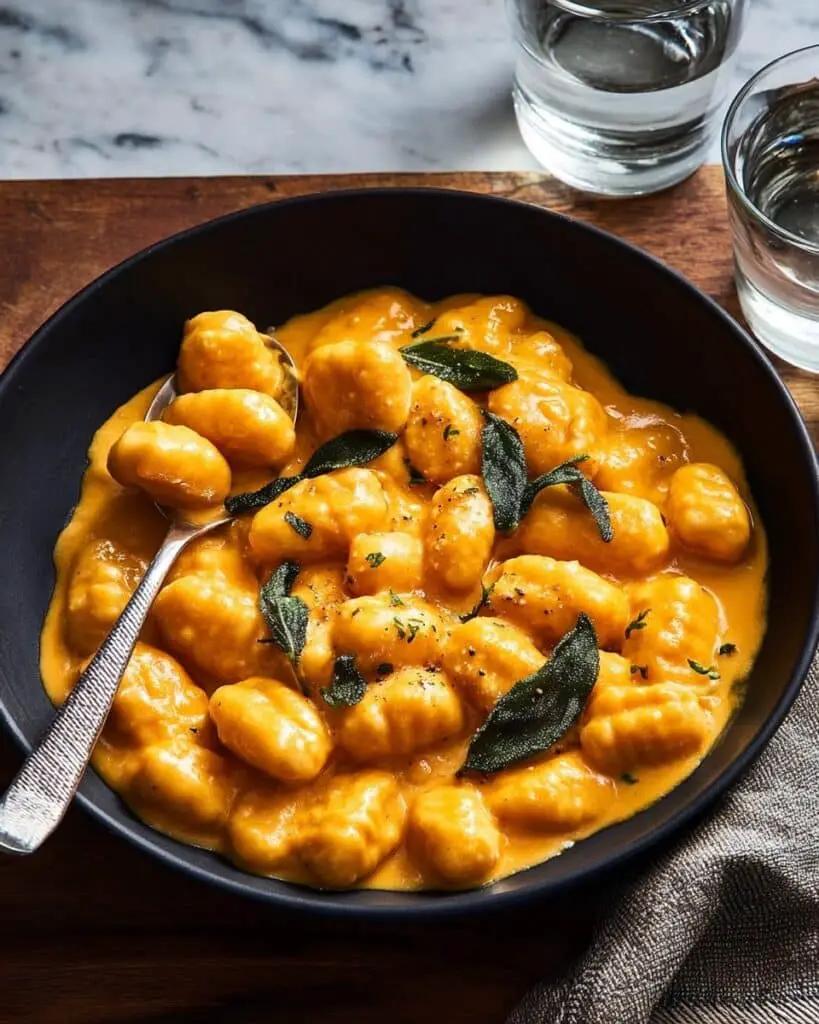 Creamy Pumpkin Gnocchi with Sage Recipe