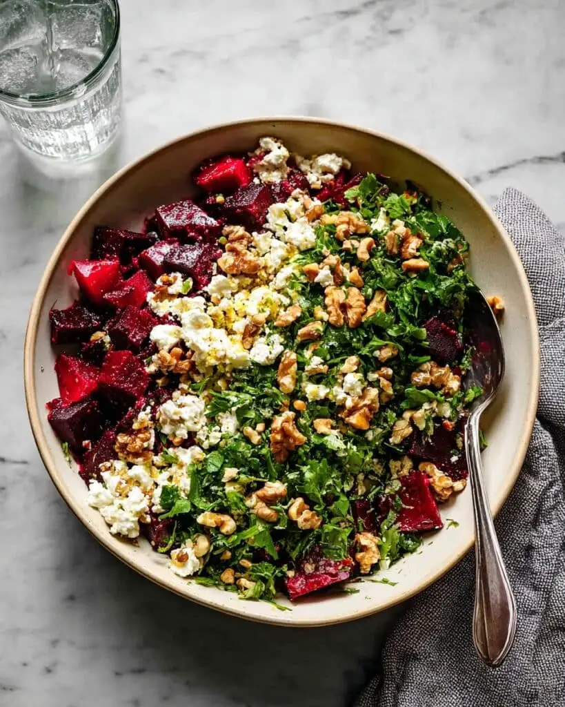 Beetroot Salad with Feta and Walnuts Recipe
