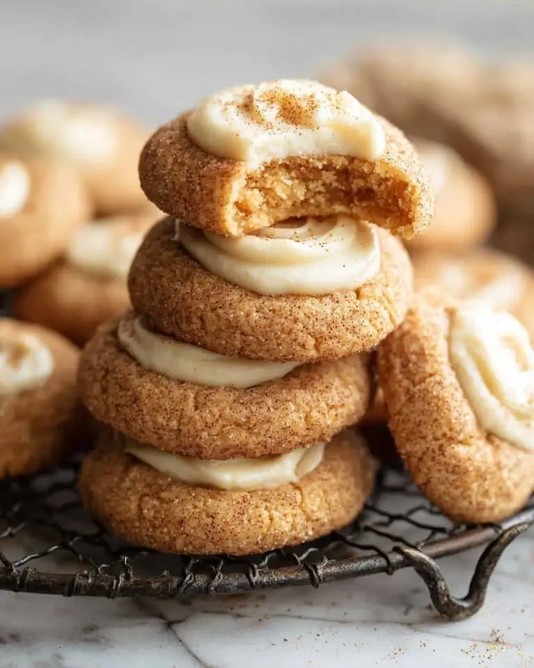 Eggnog Snickerdoodle Thumbprint Cookies Recipe