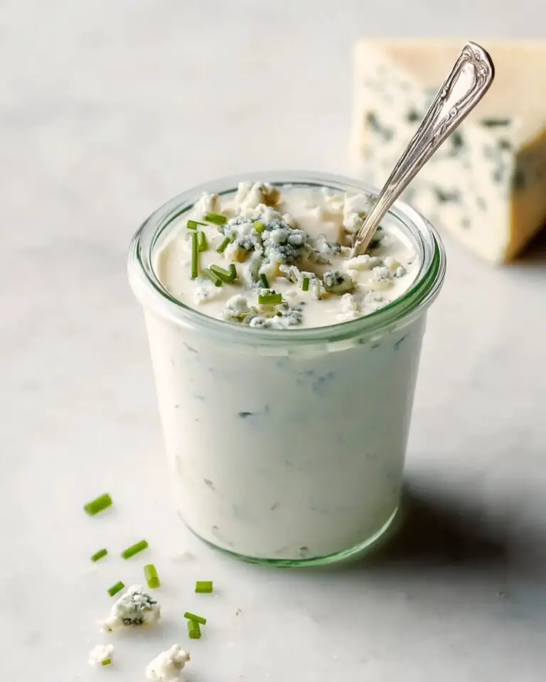 Creamy Blue Cheese Dressing with Chives Recipe