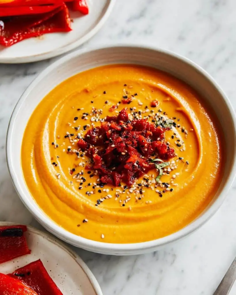 Roasted Red Pepper Hummus Recipe