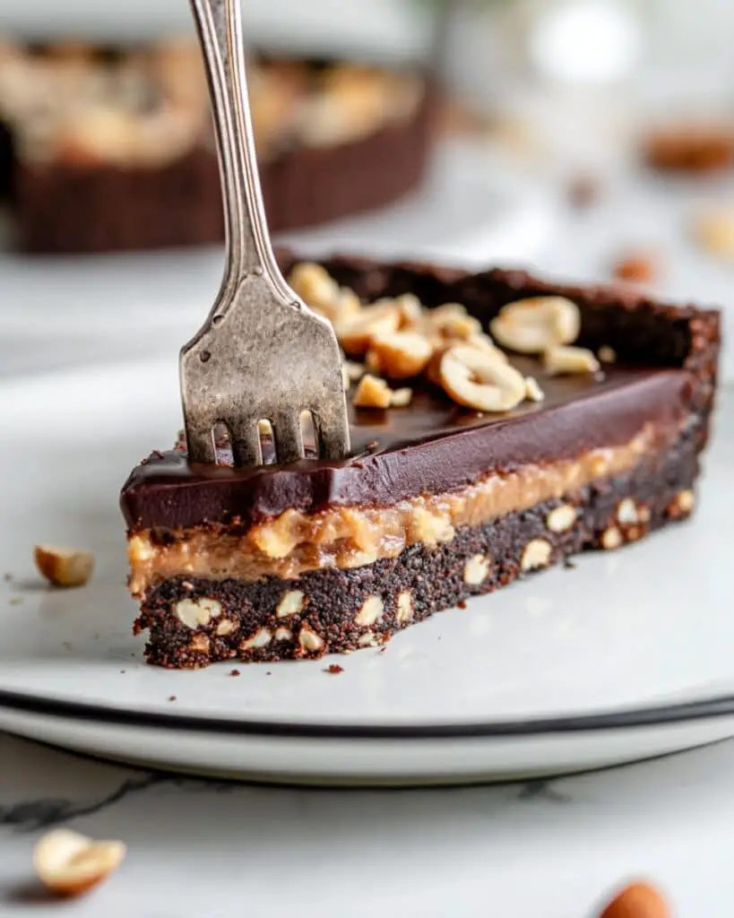 Vegan and Gluten-Free Snickers Tart Recipe