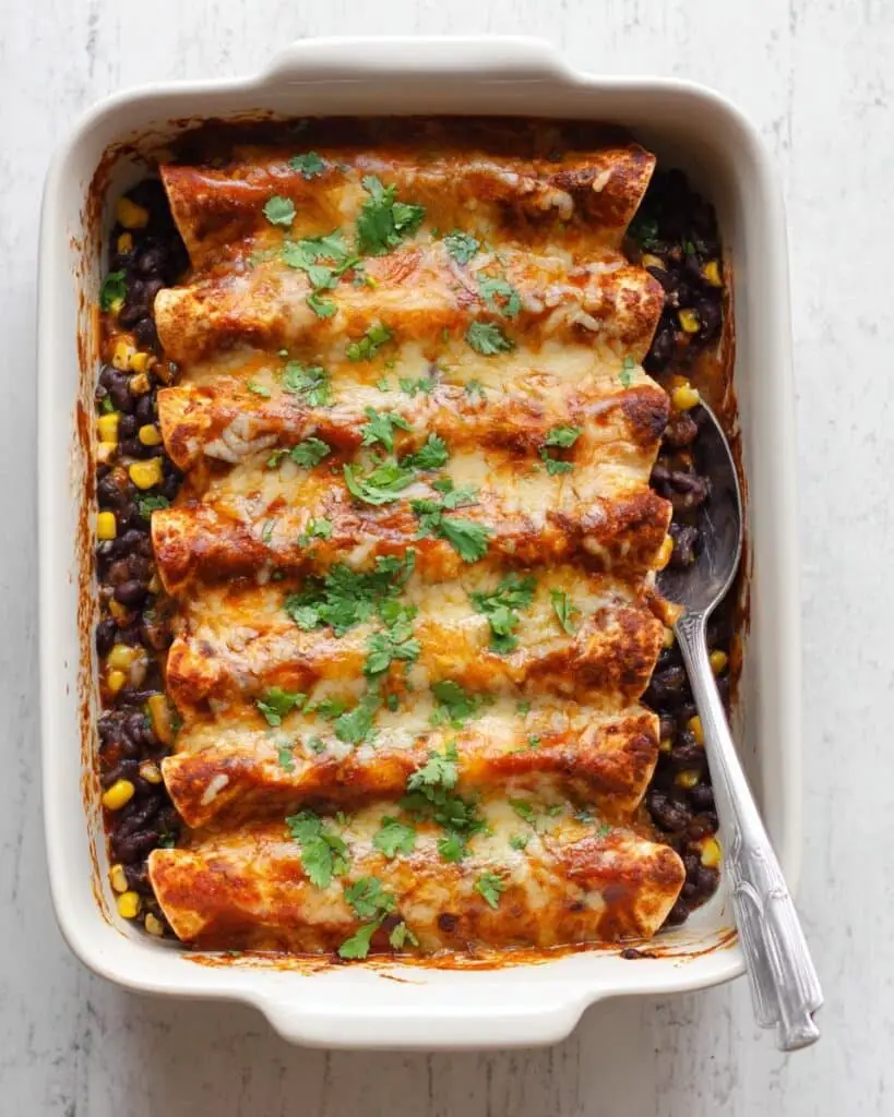 The Best Fiesta Chicken Enchiladas Recipe