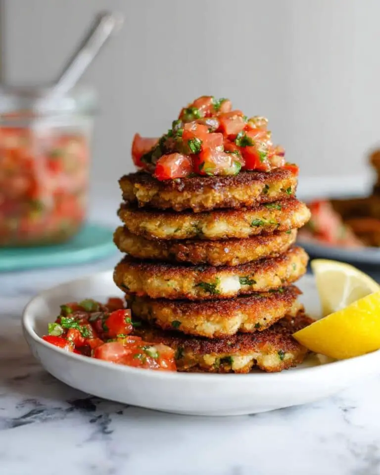 Ricotta Zucchini Fritters with Tomato Caper Salsa Recipe